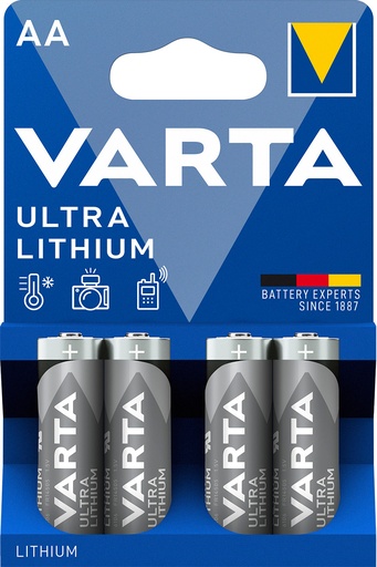 [V61064] Varta Professionnal Lithium AA Blister 4