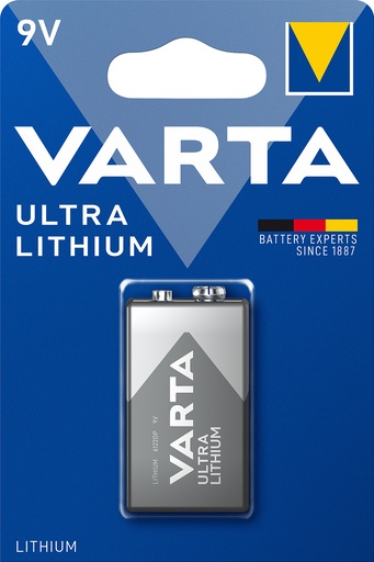 [V6122] Varta 6122 E-blok Lithium 9V Blister 1