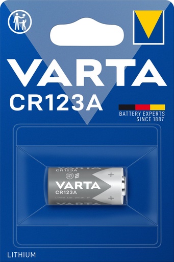 [V6205] Varta 6205 CR123A Lithium 3V Blister 1