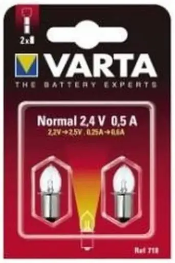 [V718] Varta 718 Lampje 2.4V 0.50A