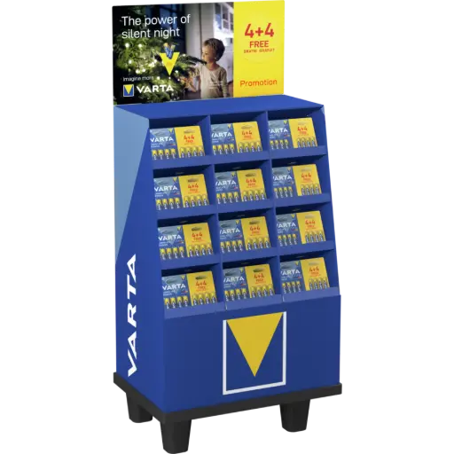 [V98300] Varta display Alk. Longlife Power 4+4 gratis 212 Blister
