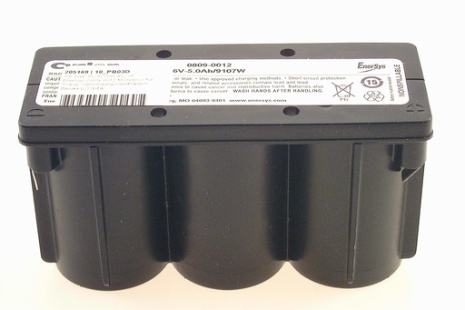 [10163] Enersys GL0809-0012  6V 5.0 AH PB (Hawker) - POR