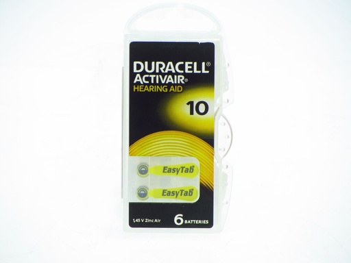 [10336] Activair - Duracell 10 Easytab - BLx6