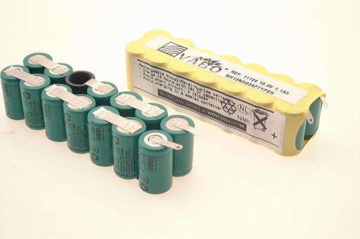 [11124] ASSEMBLY 13/Nimh 2/3AF TYPE H   15.6V 1100MAH 117.6x33.6x28