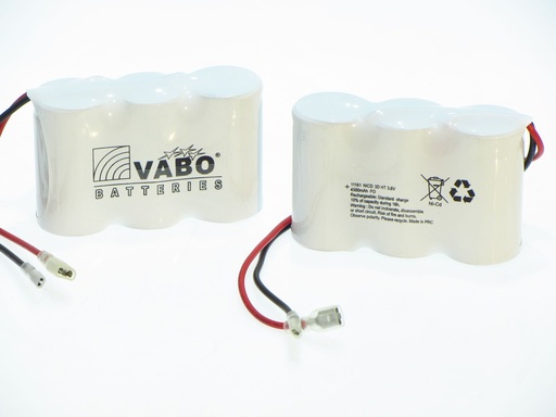 [11161] Vabo Nicd 3D 4500 HT ZAZ +6.3VROUW  -2.8VROUW 3.6V 102x34x5