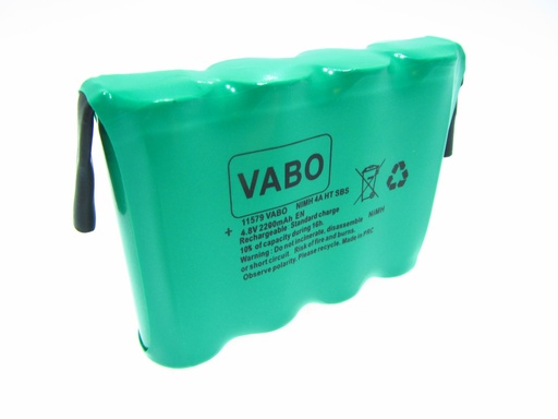 [11579] Vabo Nimh 4A2200 HT-SBS 4.8V 68x17x50 +6.3Male - 4.8Male